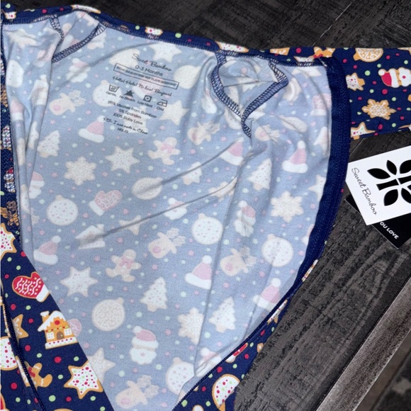 Sweet bamboo holiday gingerbread infant sleeper​ - Picture 8 of 9